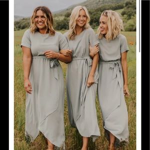 Midi maxi wrap dress
